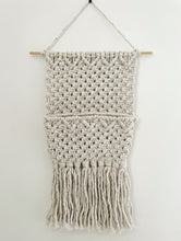 Load image into Gallery viewer, Macrame Wall Hanging/Earring Storage
