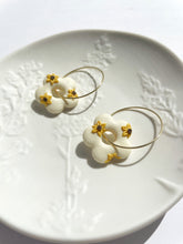 Load image into Gallery viewer, Sunflower Flower Hoops
