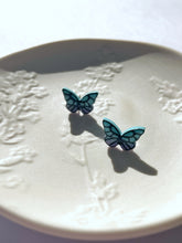 Load image into Gallery viewer, Quicksilver Butterfly Studs
