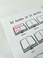 12 Month Reading Challenge Print