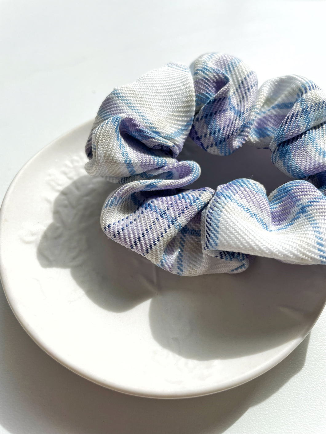 Pastel Plaid Scrunchie