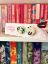 Load image into Gallery viewer, Christmas Light Button Studs
