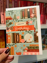 Load image into Gallery viewer, Fantasy Bookshelf Birthday Card
