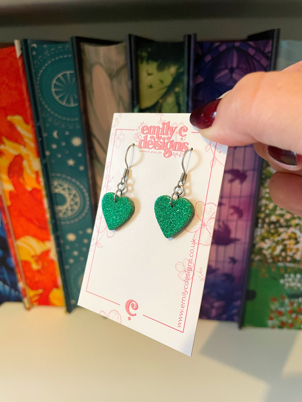Green Festive Mini Hearts