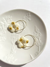 Load image into Gallery viewer, Sunflower Flower Hoops
