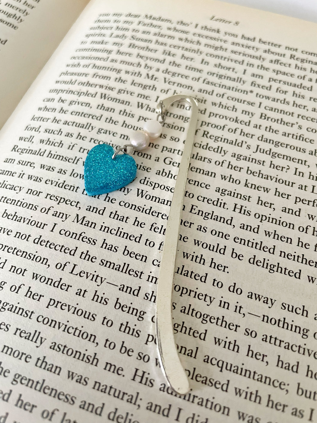 Blue Heart Bookmark