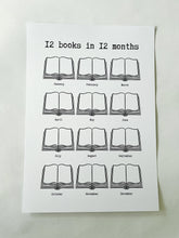Load image into Gallery viewer, 12 Month Reading Challenge Print
