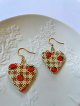 Load image into Gallery viewer, Autumn Gingham Large Hearts
