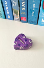 Load image into Gallery viewer, Purple Floral Ring Holder
