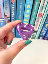 Load image into Gallery viewer, Purple Floral Ring Holder
