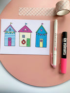 Beach Huts Print
