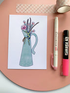 Floral Jug Print